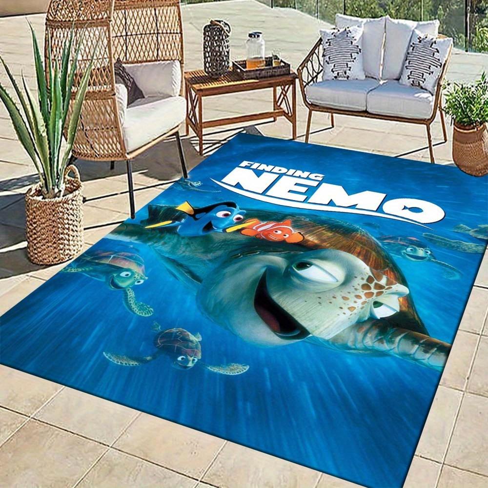 JIT 1pc Finding Nemo Themed Area Rug – Soft Polyester, Machine Washable Rectangular Carpet for Bedrooms, Entryway, Office – Large Floor Mat for Indoor