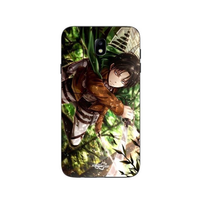 Coque Samsung Galaxy j7 2018 attaque titans levi ackerman Maniacase