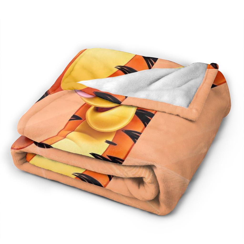Tigger Winnie the Pooh Blankets Fleece Vintage Warm Throw Blankets for Home Restaurant Winter
