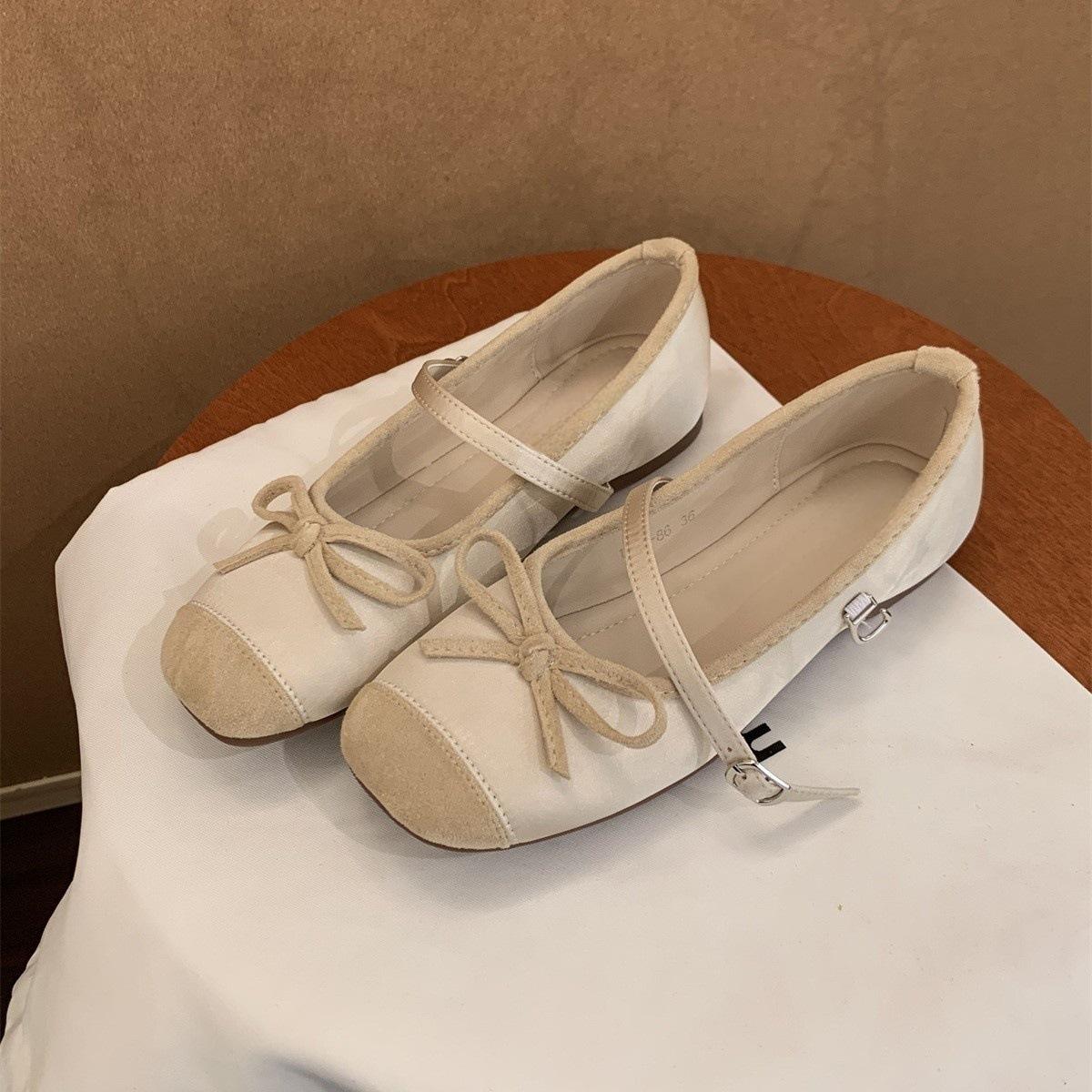 

Туфли-лодочки на скрытой платформе, с мелким вырезом, ранневесенние, женские, новые, в стиле французского ретро, Мэри Джейн, балетки, атласные туфли 40 абрикосовый