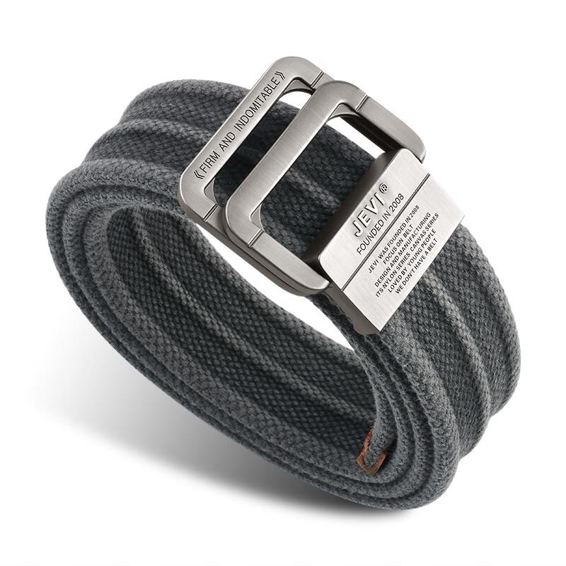 JEVI Men's/Youth Casual Canvas Double Ring Belt