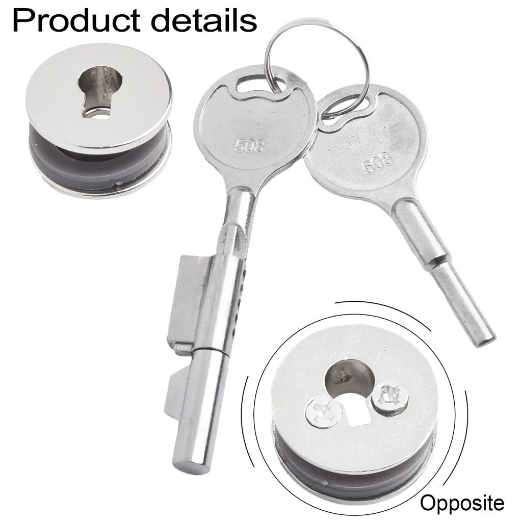 Display Cabinet Sliding Glass Door Lock With Keys Counter Jewelry Cabinet Security Hardware Double Door Showcase Drawer Lock