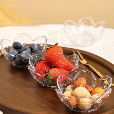 8 Pezzi Piattini per Salsa a Motivo di Martello Fiore di Ciliegio Stile Giapponese Piatto Condimento in Plastica Trasparente Ciotola per Insalata di Frutta Dessert