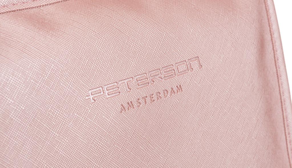 Compact women's cosmetic bag made of eco-leather - Peterson