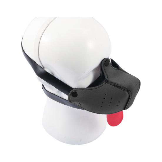 BDSM Dog Head Mask Gag Sensory Nerve Stimulator Toy Fetish Roleplay Hood Breathable Adjustable Discreet Adult Costume for Parties