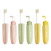 2 In1 Mini Travel Toothbrush Foldable Portable Small Dental Brush Space-Saving Soft Tooth Brush Adult Toothbrush