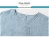 Elderly Women's Fashionable Cotton-Linen Summer Top - Short-Sleeved for Middle-Aged and Older Ladies