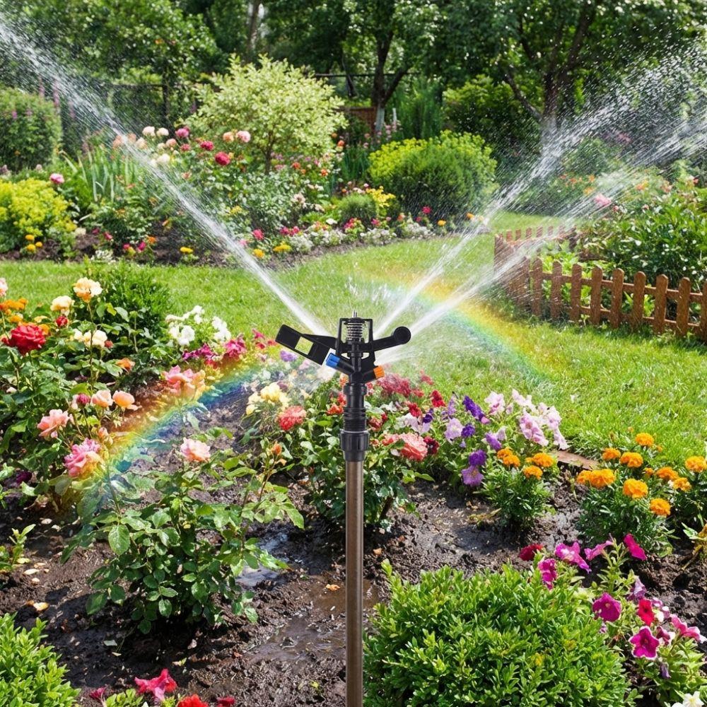 Adjustable Water Spray Nozzle 1/2 Inch Thread Sprinkler Head Rocker Sprinkler  Flower Watering