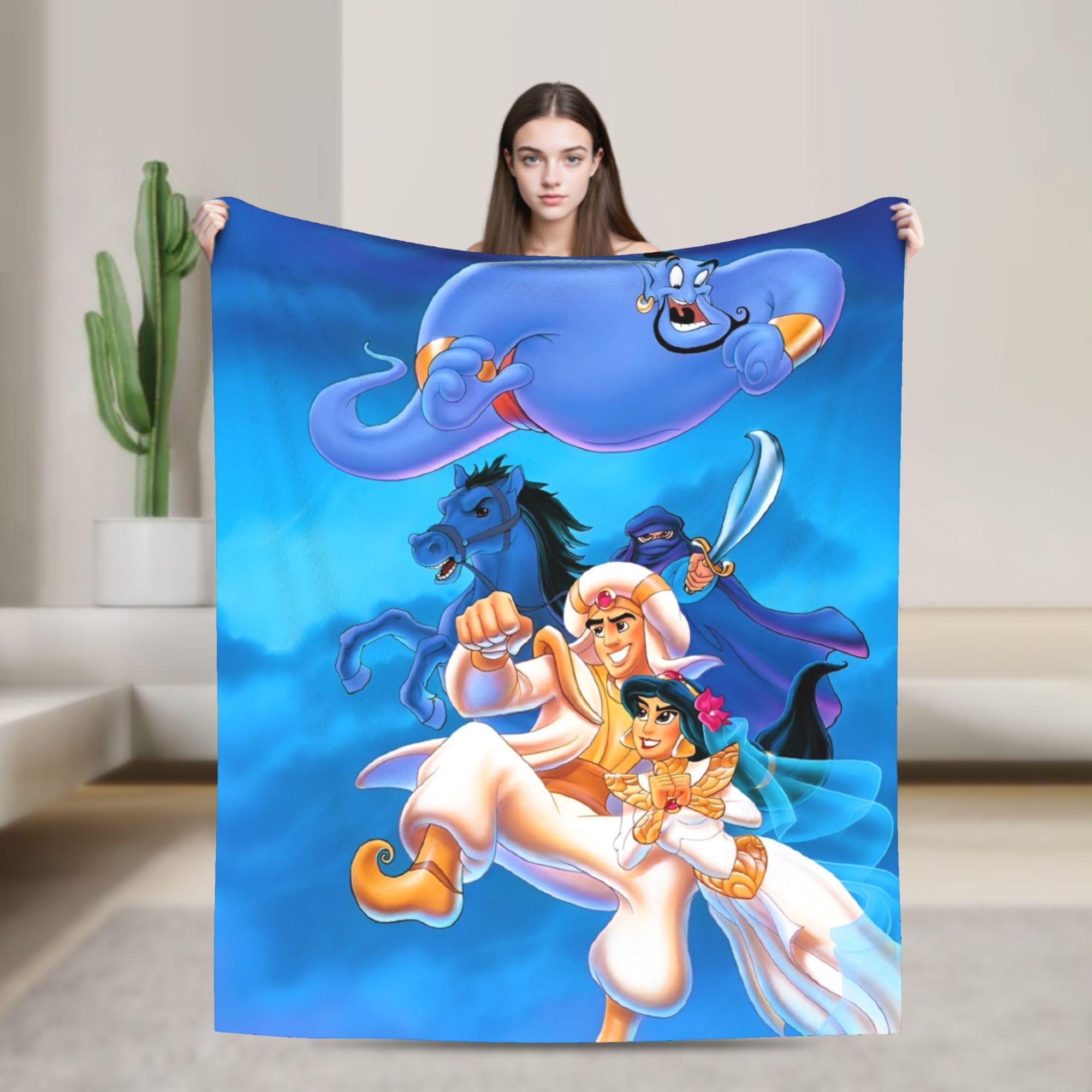 

Aladdin Jasmine Cartoon Blanket Quality Soft Warm Bedding Throws Winter Airplane Travel Couch Chair Funny Bedspread 75x90cm