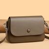 Monochromatic Shoulder Bag for Women 100% Genuine Leather Designer Crossbody Bags
