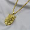 Collier pour homme style punk hip-hop avec pendentif tête de lion, bijou en forme de statue d'animal, cadeau d'anniversaire, accessoire tendance sur le thème des animaux
