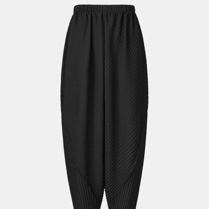 Pleats Me Pleated Panel Baggy Cropped Pants Epptm326012