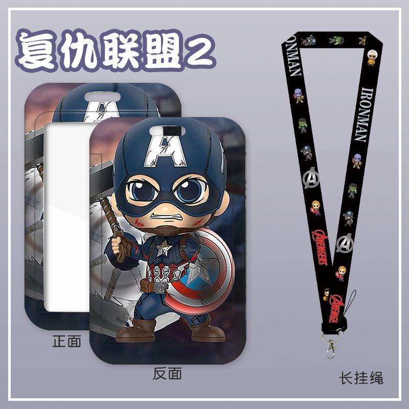 Anime Characters Card Holder Lanyard Keychain ID Credit Bus Card Cover Hang Rope Lariat Lanyard Key Rings Fans Gifts