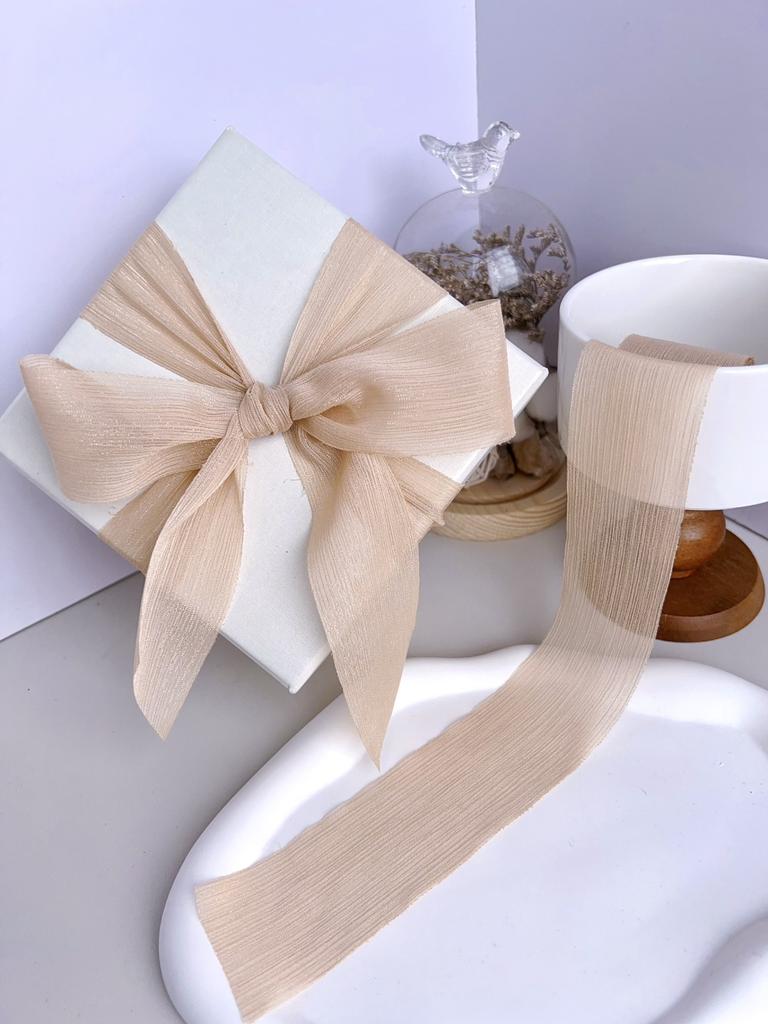 1 st 9m/rol Chiffon Zijden Lint Organza Satijn voor DIY Craft Cadeauverpakking Decoratie Bruidsboeketten Krans Naaibenodigdheden