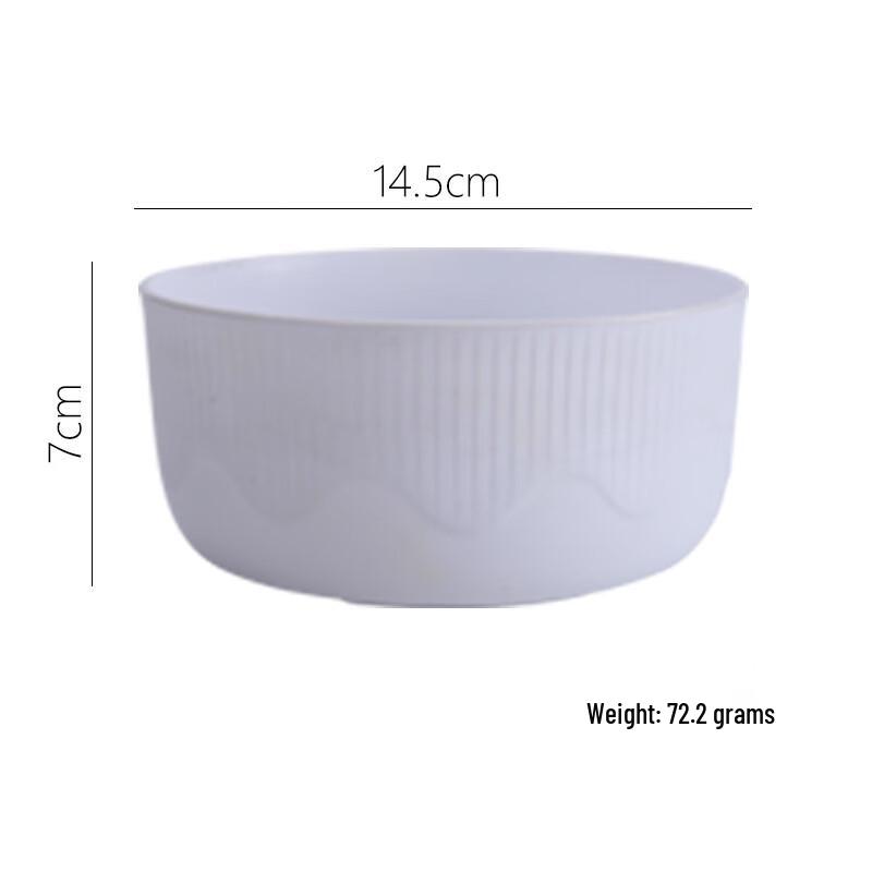 ZISIZ Nordic Enamel Water Ripple Rice Bowl Set