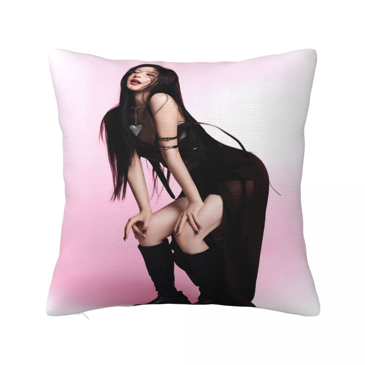 Pillow Cover Zhao Lusi Printed Cushion Cover Rosy Funny Pillow Case For Office Car Home Decorative Pillowcases Peach skin 18*18(CM)-1Pcs