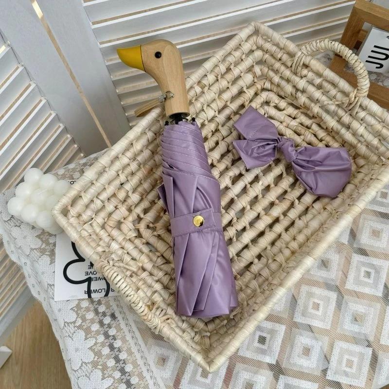 

Солнцезащитный зонт 50+ Дождевой Двойной Ультрафиолетовый Зонт Складной Зонт Премиум Утиная Голова