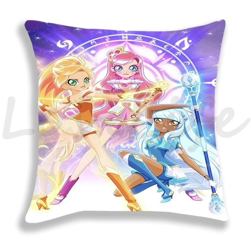 LoliRock Pillow Case Cartoon Cushion Covers Sofa Bed Home Decorative Pillow Covers Single-Sided Printed Kids Pillowcase 45*45cm