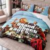 Grand Theft Auto 3Pcs Bedding Set Duvet Cover With Two Pillowcases For Bedroom Home Decoration