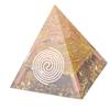 6cm Positiv Energi Pyramide Bordpynt Energigenerator for Stressreduksjon Healing Meditasjon