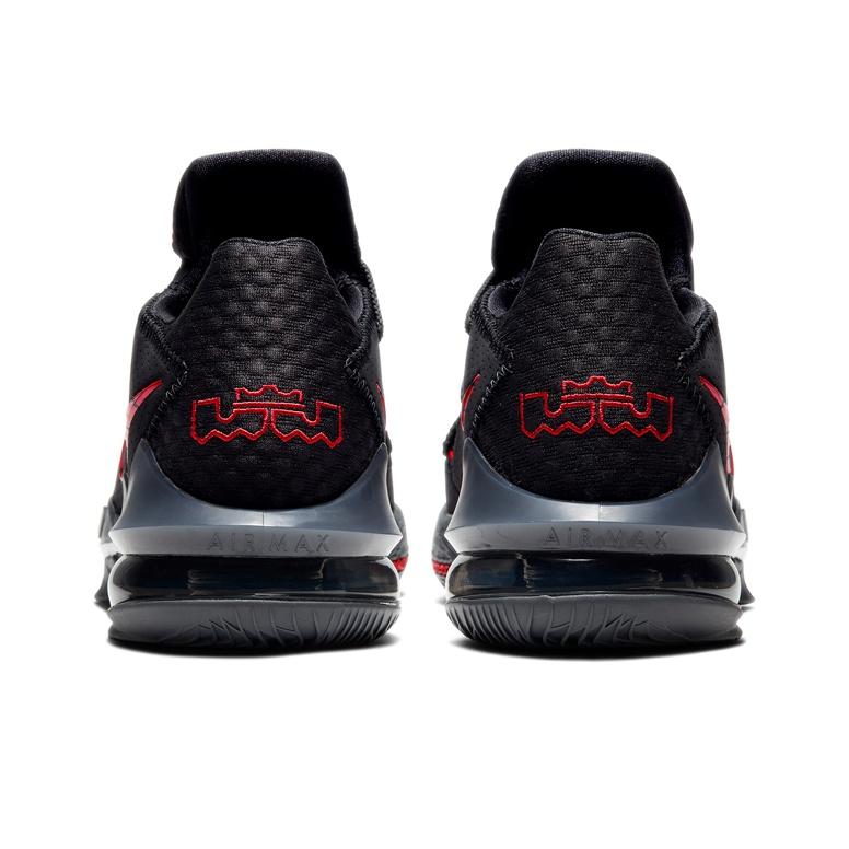 Nike Lebron 17 Low EP Bred Men Sneakers Black University-Red Dark-Grey CD5006-001