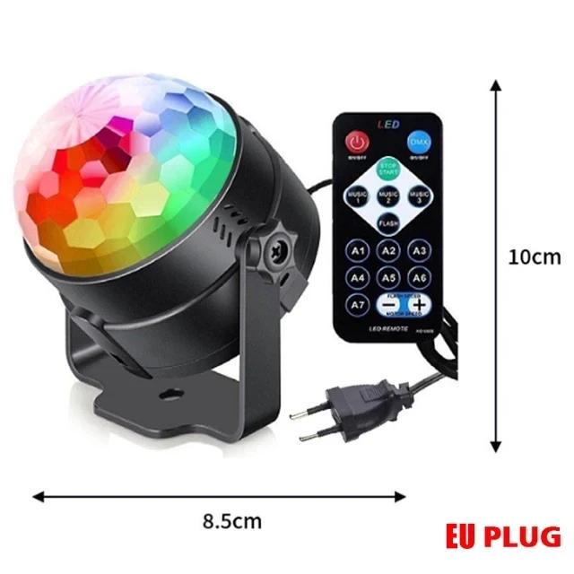 LED Remote Control Mini Magic Ball RGB Crystal Magic Ball Lamp Dance Table Lamp KTV Stage Lamp Flash Bar Atmosphere Light