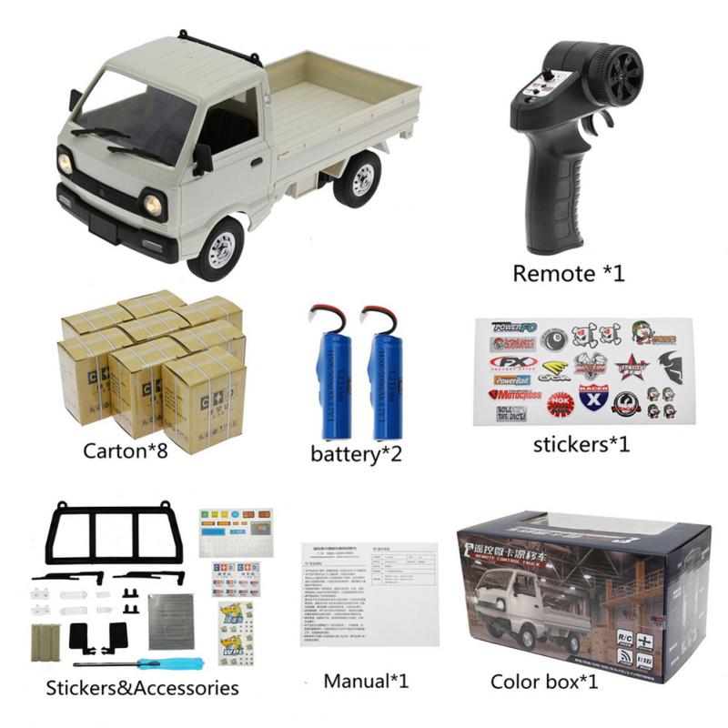 

Впл 1:16 D12 Мини Моделирование Дистанционного Управления Автомобиля Радиоуправляемая Модель Вана С Наклейками Образовательные Дети carton + 2 batter