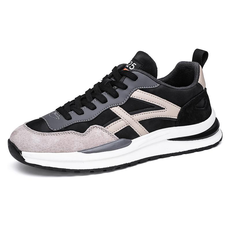 Fashion Leisure Outdoor Jogging Sports Shoes Breathable Lace-up Trendy Sneakers for Men's Summer Casual Running Thick Sole Shoes