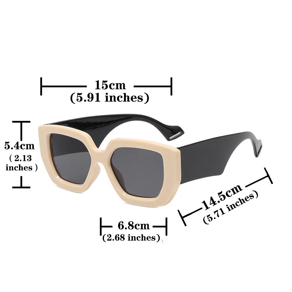 Fashion Rectangle Sunglasses Women Men Luxury Brand Vintage Frame Sun Glasses Ladies Classic Black Square Eyeglasses Oculos