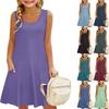 Children's Sleeveless U-neck Summer A-line Casual Holiday Dress