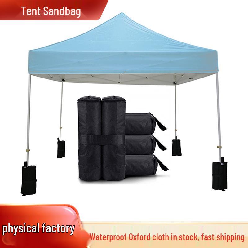 In-Stock Black Oxford Cloth Weighted Sandbag for Outdoor Tent Canopies
