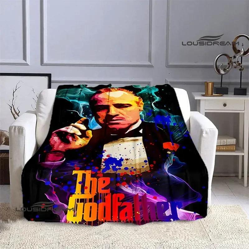 The Godfather Retro Printed Blanket Picnic Blanket Warm Flannel Blankets Home Bed Linings Blankets for Beds Birthday Gift