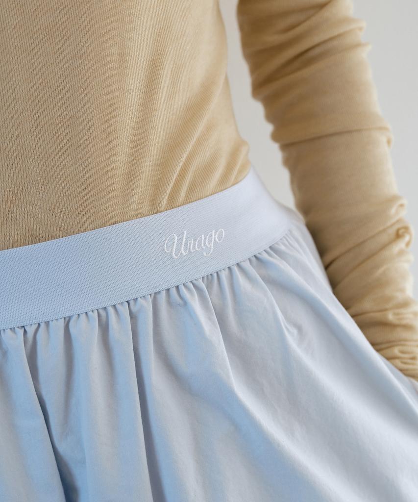 Yulago Shirring Flare Band Skirt