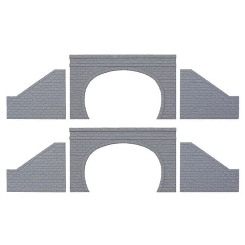 

NA-94 Tunnel Portal for Double Track, Stone Masonry Type (2 Portals, 2 Retaining Walls on Each Side)