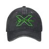 Unisex D-Generation X Logo Print Hats Casual Distressed Washed Wrestling Wrestlers Baseball Cap Adjustable