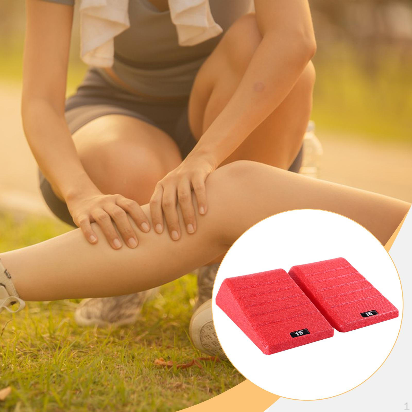 

2 штуки Клин для приседаний Блок для растяжки икр Наклонная доска Профессиональный тренажерный зал Универсальный для растяжки ног и стоп