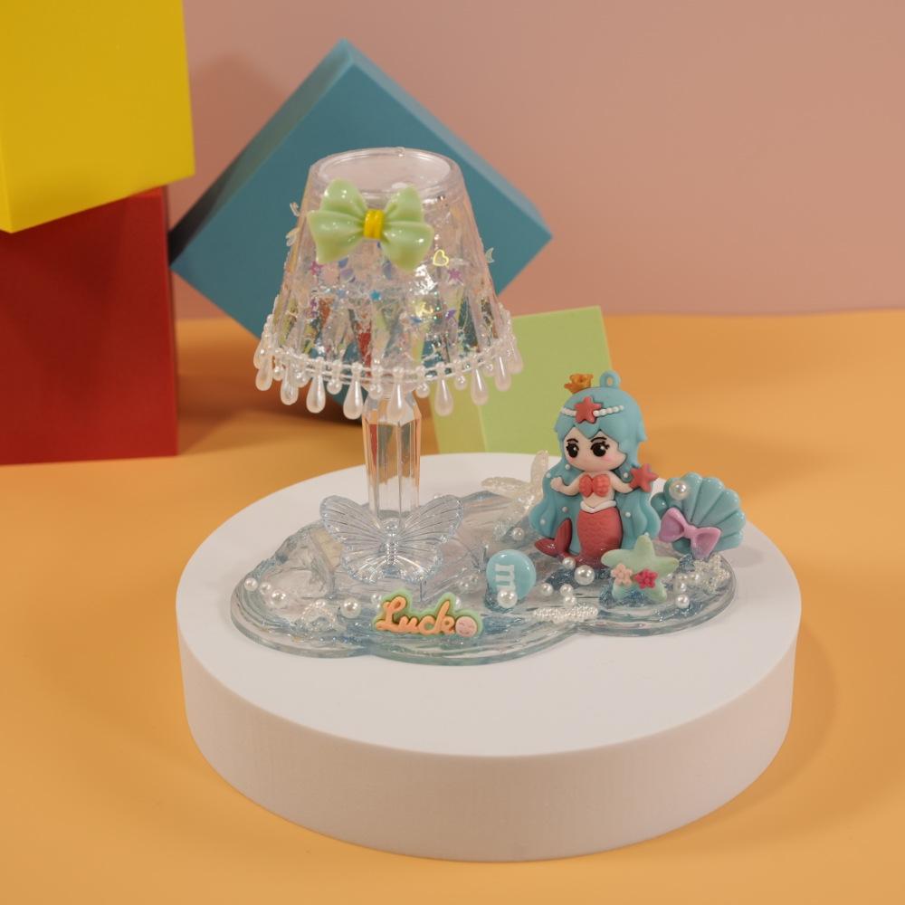 DIY Crystal Night Light Desk Lamp Kit for Girls - Educational Toy & Creative Craft Set