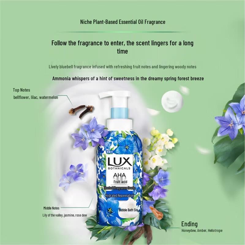 

LUX Botanical Essential Oil Fragrance Bubble Shower Gel