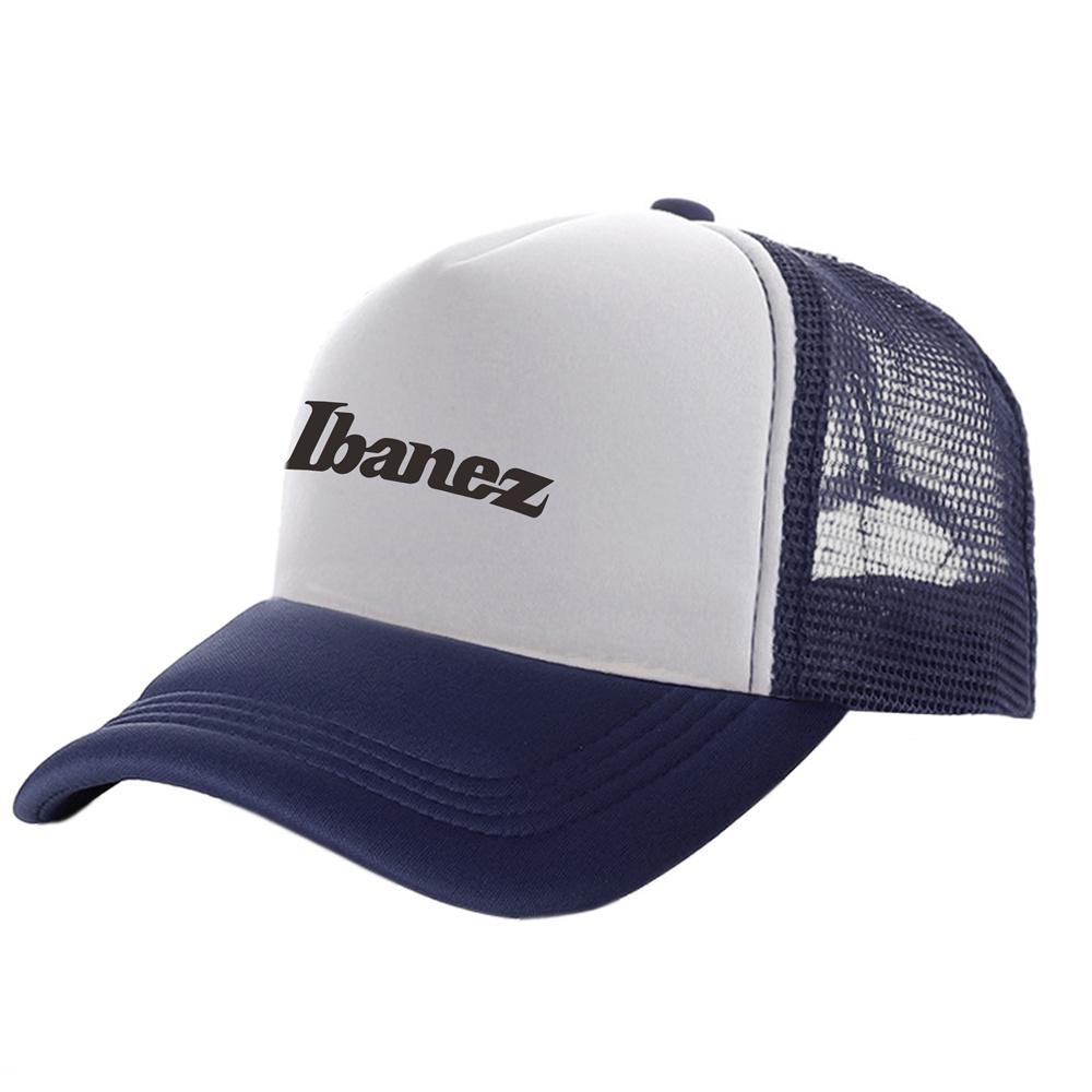 Guitar brand Ibanez Trucker Cap Unisex Cool Music Fans Hip Hop Ibanez Hat Baseball Cap Unisex Mesh Net Caps MZ-056