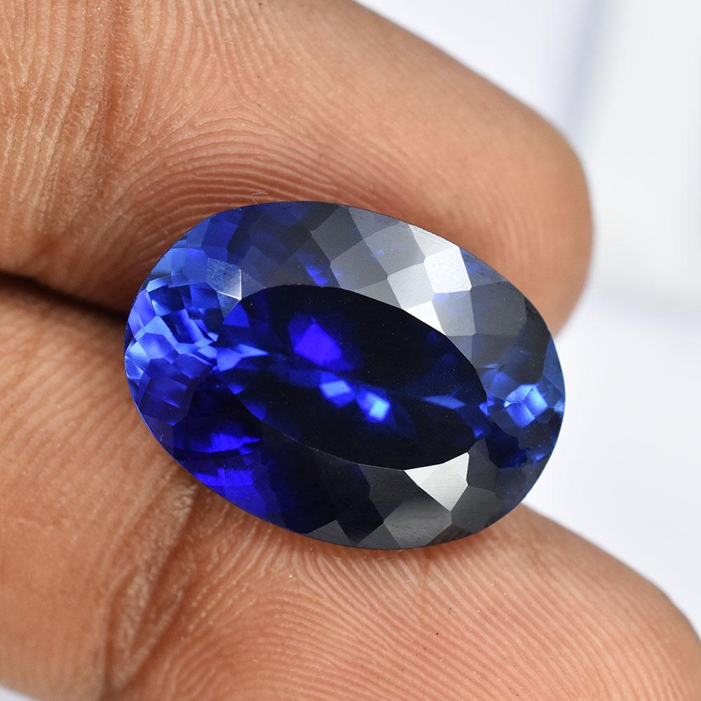 Stunning 15.8 Ct Natural Blue Sapphire Oval Shape   Loose Gemstone