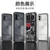 Aluminium Legierung Metall Rahmen Fall Für Nothing Telefon 2 Fall Matte transparent Acryl Zurück Abdeckung Für Nothing Telefon2 Shell Stoßstange