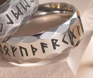 

Viking Rune Ring Stainless Steel Mens Jewelry 4 Colors Durable Fashion Accessory size 13