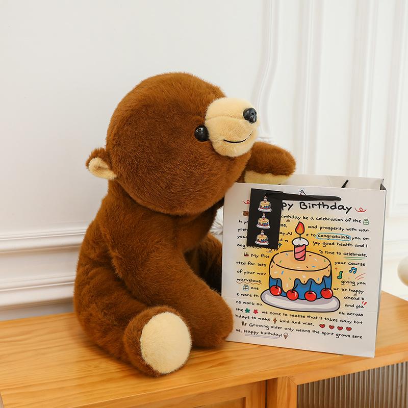 Cute Lying Down Polar Bear Plush Toy Panda Hug Bear Doll Doll Gift Doll Soothing Sleeping Pillow