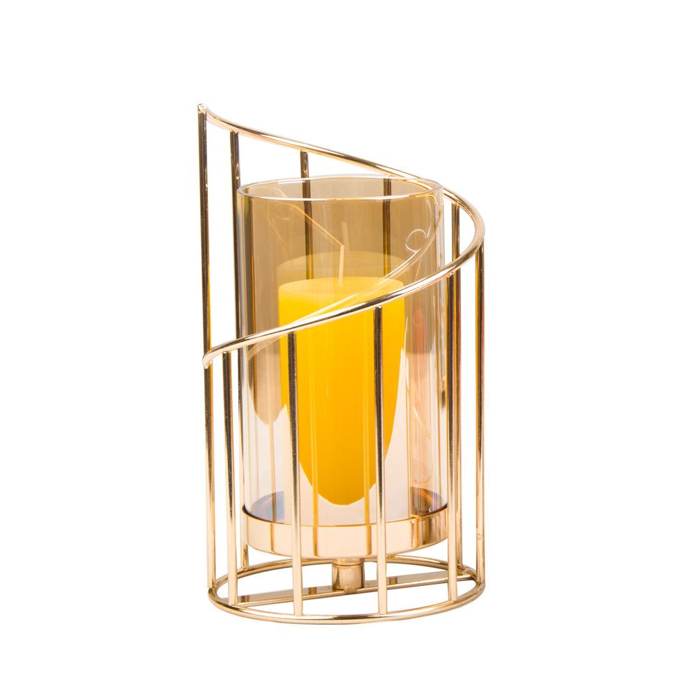 Storage Bottle Electroplated Gold Flower Accessories For Wedding Birthday Dinner Decoration Flower Pot Candlestick Steel/glass