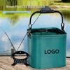 Custom Foldable Fishing Bucket with Rope for Outdoors & Live Fish Storage