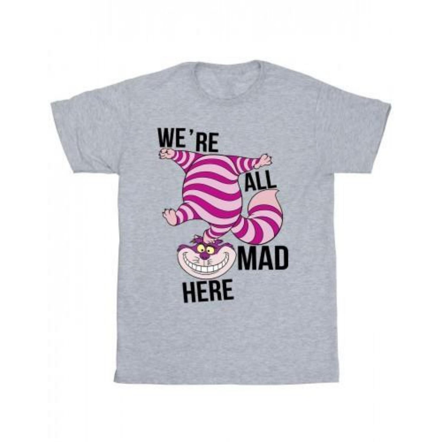 

Disney Mens Alice In Wonderland All Mad Here T-Shirt S чёрный