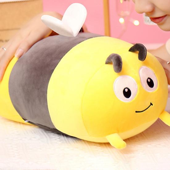Ladybug Cushion Skin-friendly Breathable Fine Workmanship Decor Stuffed Ladybird Bee Pillow for Home