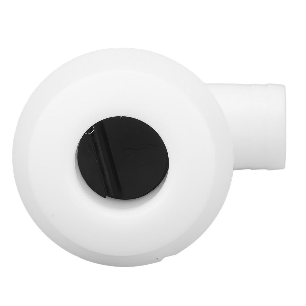 Rugged Leakproof Marine Thru Hull Connector White Black Boat Drain Plug Ergonomic Thru Hull Fitting Yacht