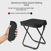 Kompaktní hliníková skládací kempingová stolička s taškou na přenášení