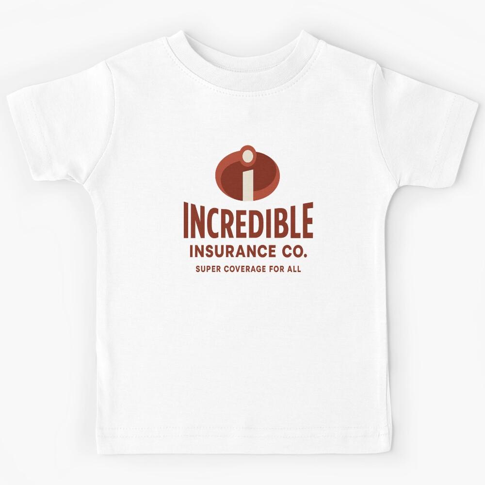 Incredible Insurance Co. – Super Coverage for All | The Incredibles Parody Shirt Kids T-Shirt 120